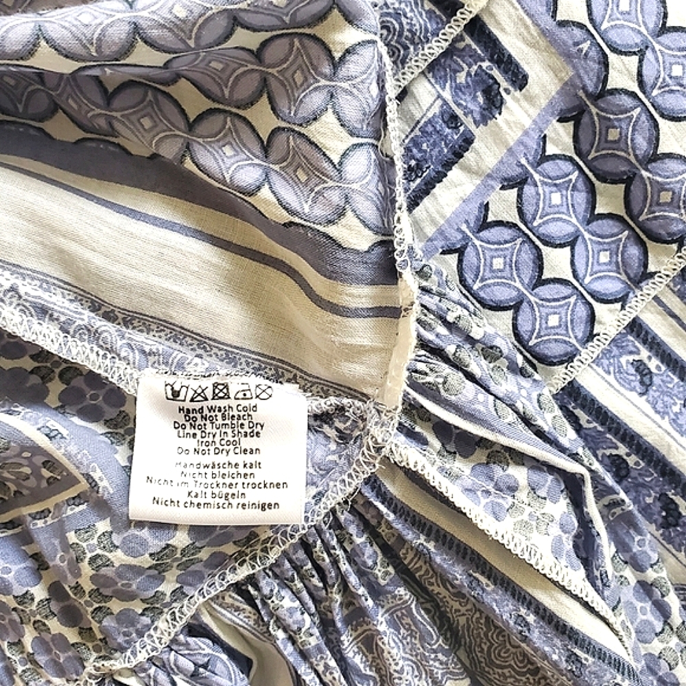 Neiman Marcus Pure Nordic Bistro Cuba-Print Top - Picture 9 of 9